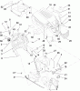 Toro 13BX60RG748 (LX425) - LX425 Lawn Tractor, 2007 (SN 1E087H10251-) Ersatzteile FUEL TANK AND HOOD ASSEMBLY