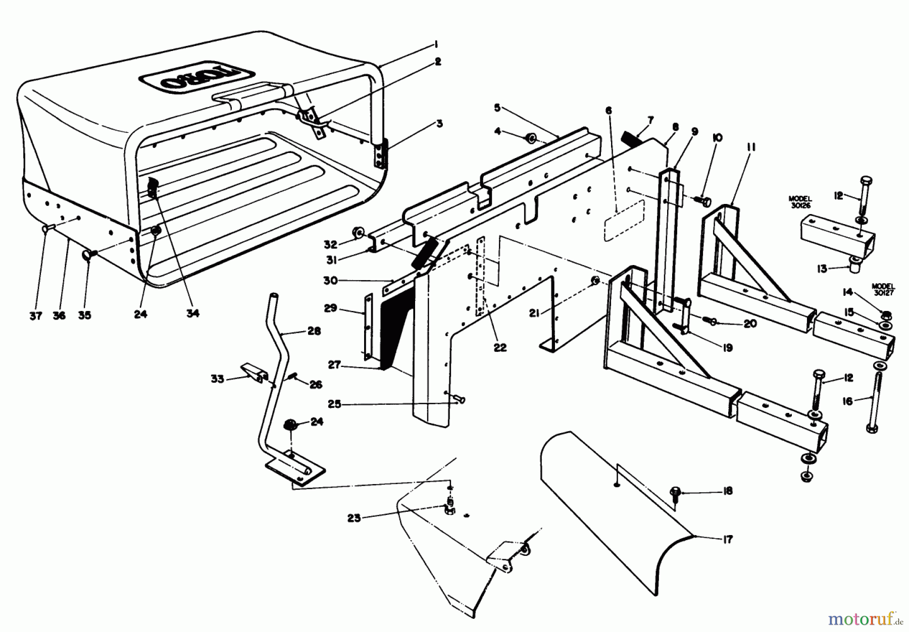 Toro Neu Accessories, Mower 30125 - Toro 36