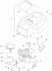 Toro 14AQ81RP544 (GT2200) - GT2200 Garden Tractor, 2008 (SN 1-) Ersatzteile BLOWER HOUSING AND BAFFLE ASSEMBLY KOHLER SV730-0018
