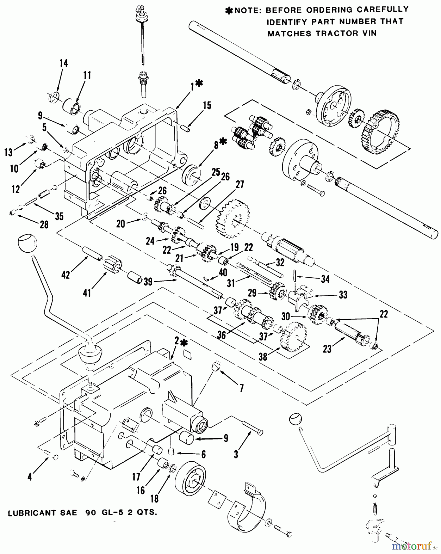  Toro Neu Mowers, Lawn & Garden Tractor Seite 1 21-08K802 (308-8) - Toro 308-8 Tractor, 1986 MECHANICAL TRANSMISSION-8-SPEED #1