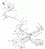Toro 21-08K801 (308-8) - 308-8 Tractor, 1986 Ersatzteile PTO CLUTCH AND CONTROL