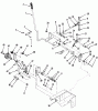 Toro 31-18KE01 (418-A) - 418-A Garden Tractor, 1987 Ersatzteile CLUTCH, BRAKE & SPEED CONTROL LINKAGE #1