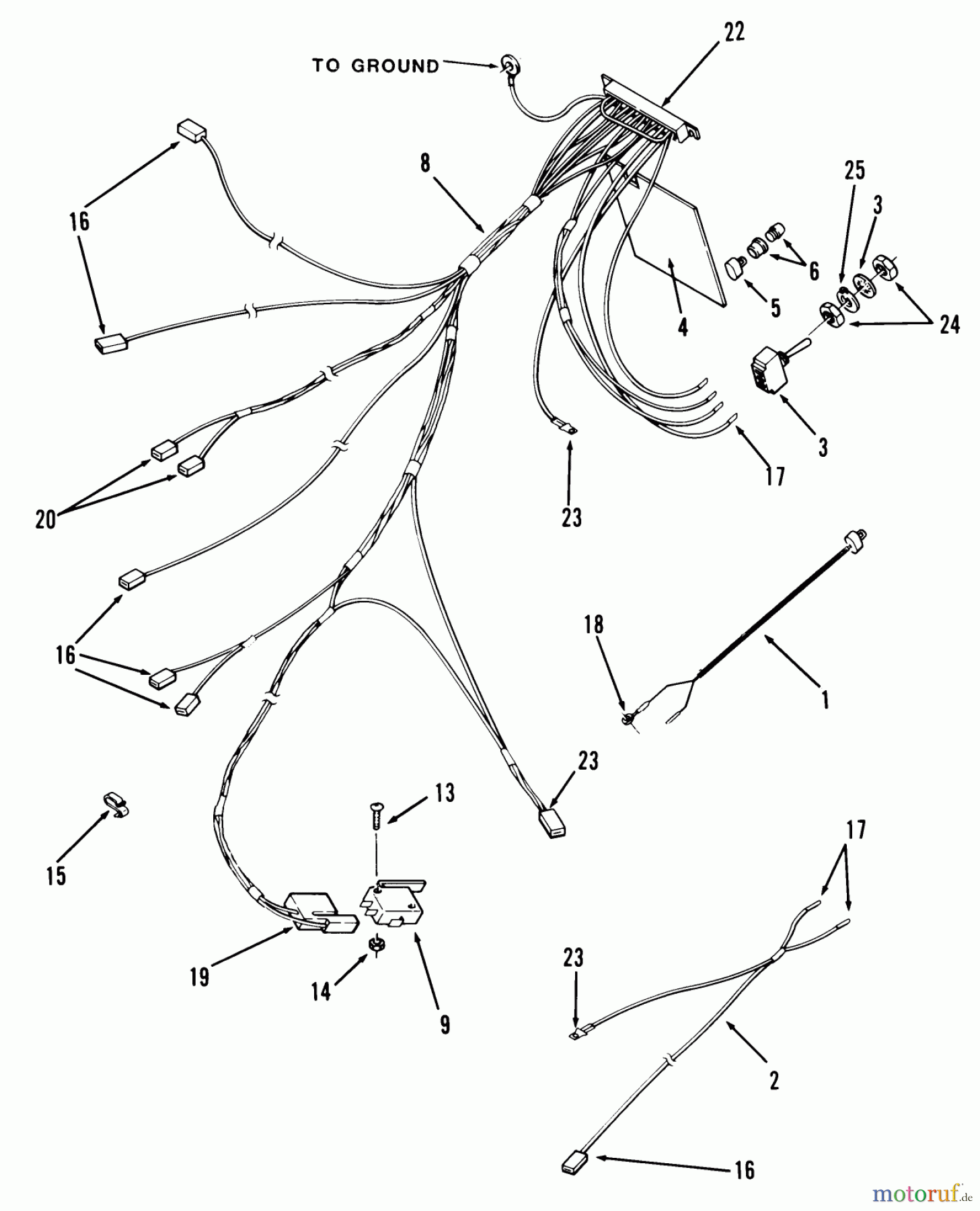 Toro Neu Mowers, Lawn & Garden Tractor Seite 1 31-18KE01 (418-A) - Toro 418-A Garden Tractor, 1987 ELECTRICAL SYSTEM #2
