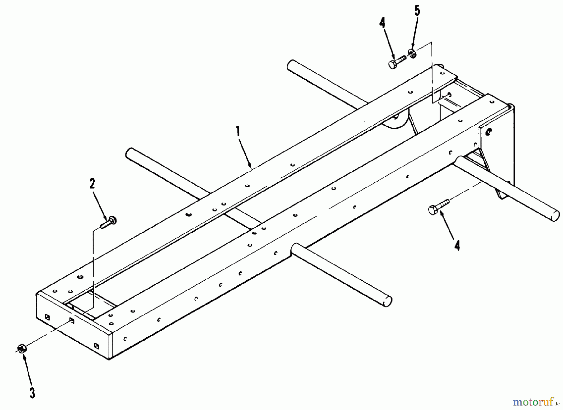  Toro Neu Mowers, Lawn & Garden Tractor Seite 1 31-18K801 (418-8) - Toro 418-8 Garden Tractor, 1987 FRAME
