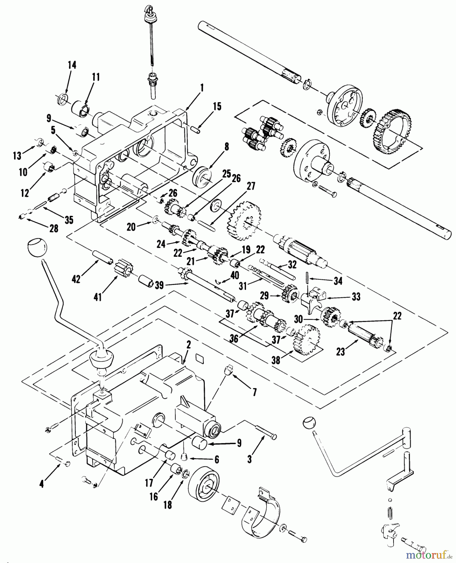  Toro Neu Mowers, Lawn & Garden Tractor Seite 1 31-18K801 (418-8) - Toro 418-8 Garden Tractor, 1987 MECHANICAL TRANSMISSION-8-SPEED #1