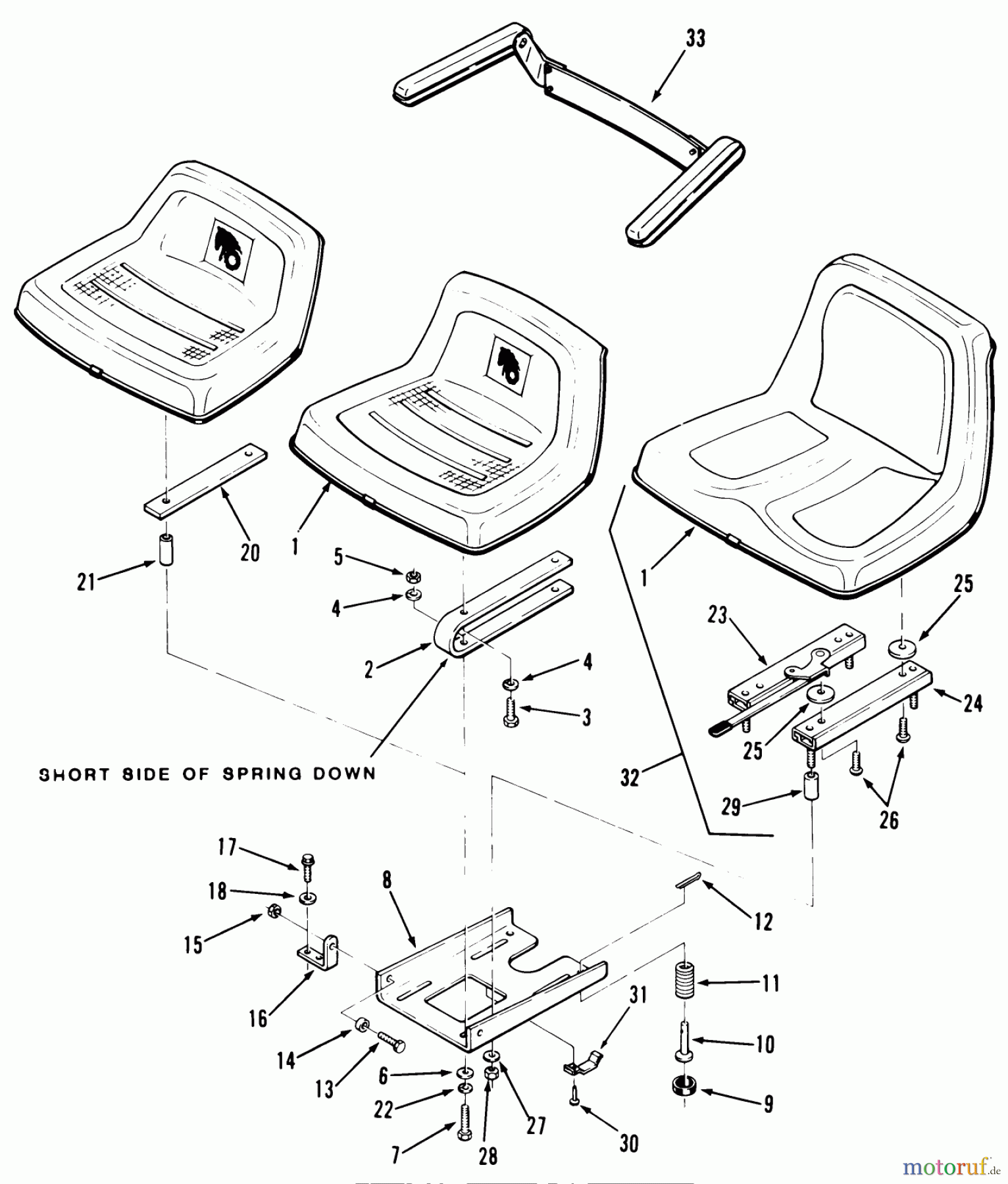 Toro Neu Mowers, Lawn & Garden Tractor Seite 1 31-18K801 (418-8) - Toro 418-8 Garden Tractor, 1987 SEAT