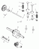 Toro 31-14K803 (414-8) - 414-8 Garden Tractor, 1988 Ersatzteile CAMSHAFT, CRANKSHAFT & VALVES