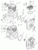 Toro 31-14K803 (414-8) - 414-8 Garden Tractor, 1988 Ersatzteile CRANKCASE & CYLINDER HEAD