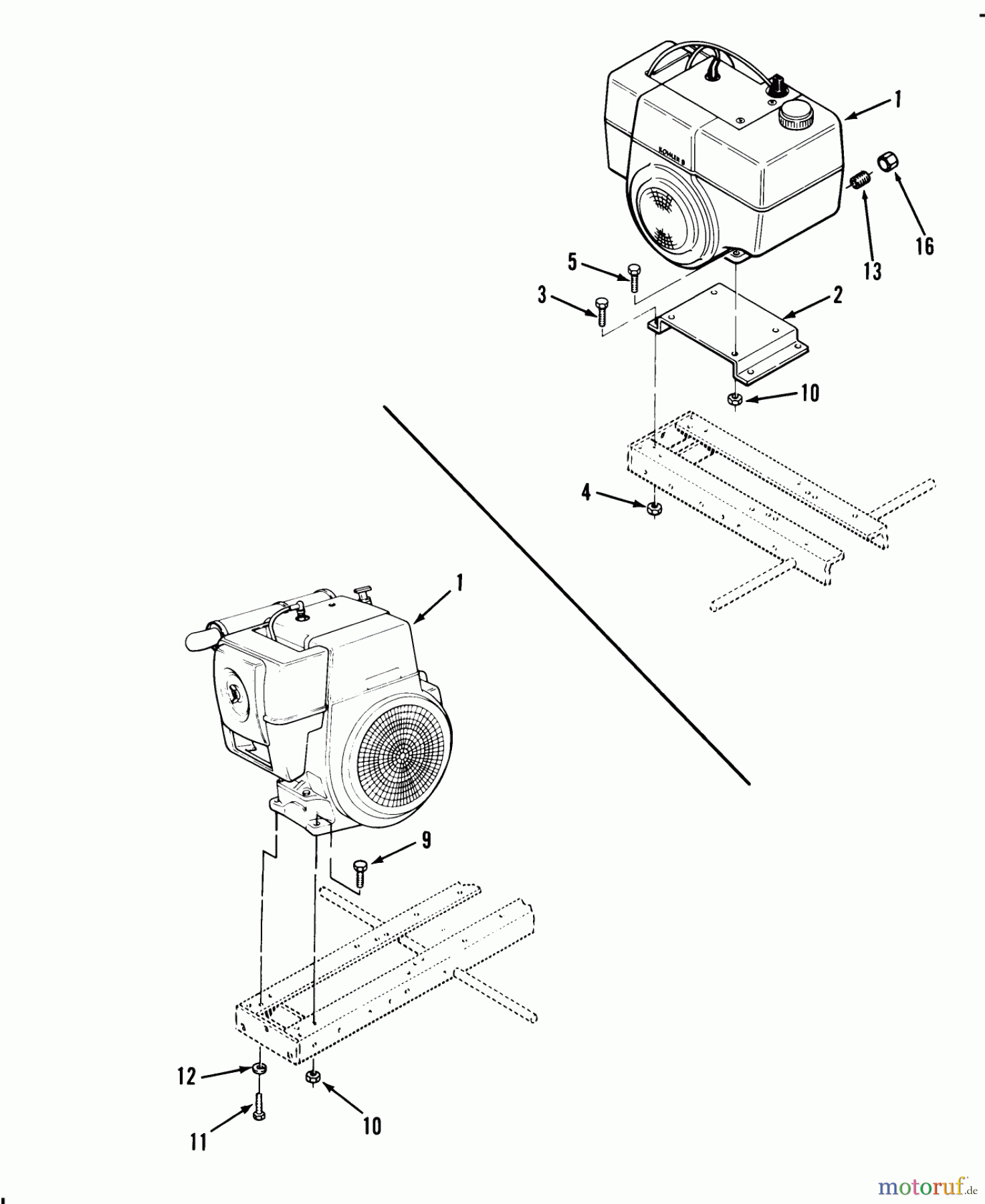 Toro Neu Mowers, Lawn & Garden Tractor Seite 1 31-14K803 (414-8) - Toro 414-8 Garden Tractor, 1988 ENGINES