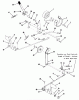 Toro 21-14K801 (314-8) - 314-8 Garden Tractor, 1985 Ersatzteile CLUTCH, BRAKE AND SPEED CONTROL LINKAGE