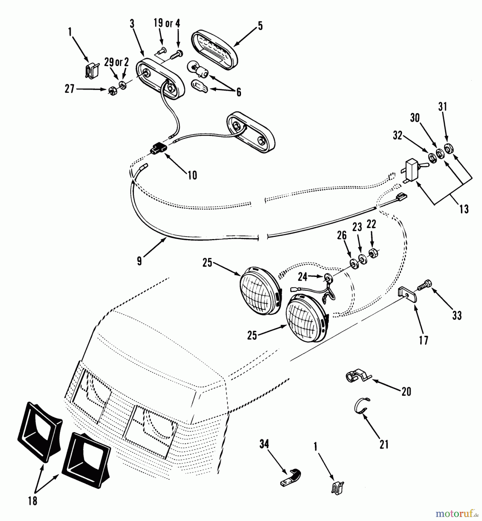 Toro Neu Mowers, Lawn & Garden Tractor Seite 1 21-12K801 (312-8) - Toro 312-8 Garden Tractor, 1985 ELECTRICAL SYSTEM (CONT-D)