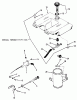 Toro 21-14K801 (314-8) - 314-8 Garden Tractor, 1985 Ersatzteile THROTTLE, CHOKE AND FUEL SYSTEM