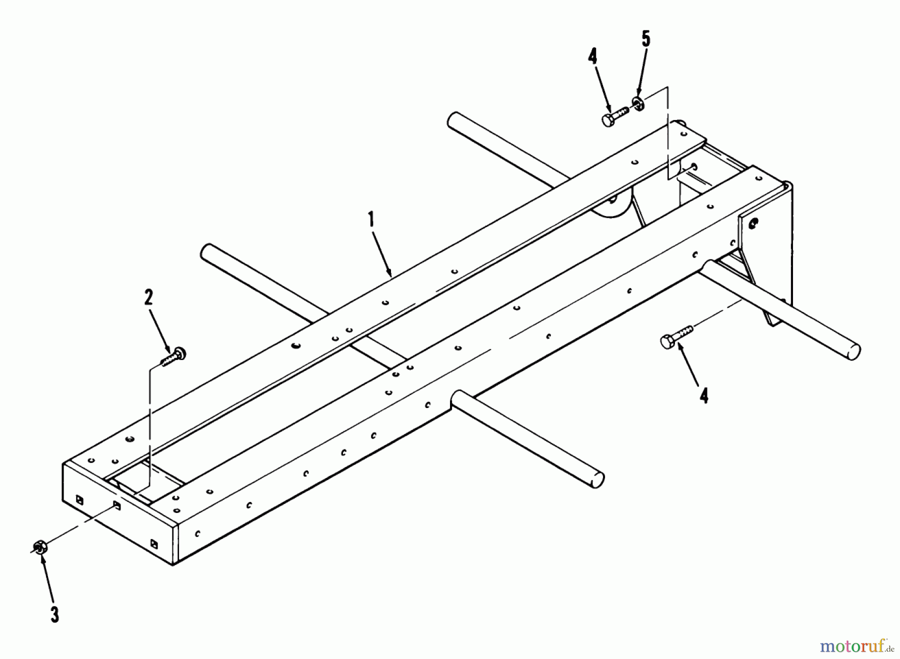 Toro Neu Mowers, Lawn & Garden Tractor Seite 1 31-16O801 (416-8) - Toro 416-8 Garden Tractor, 1989 FRAME