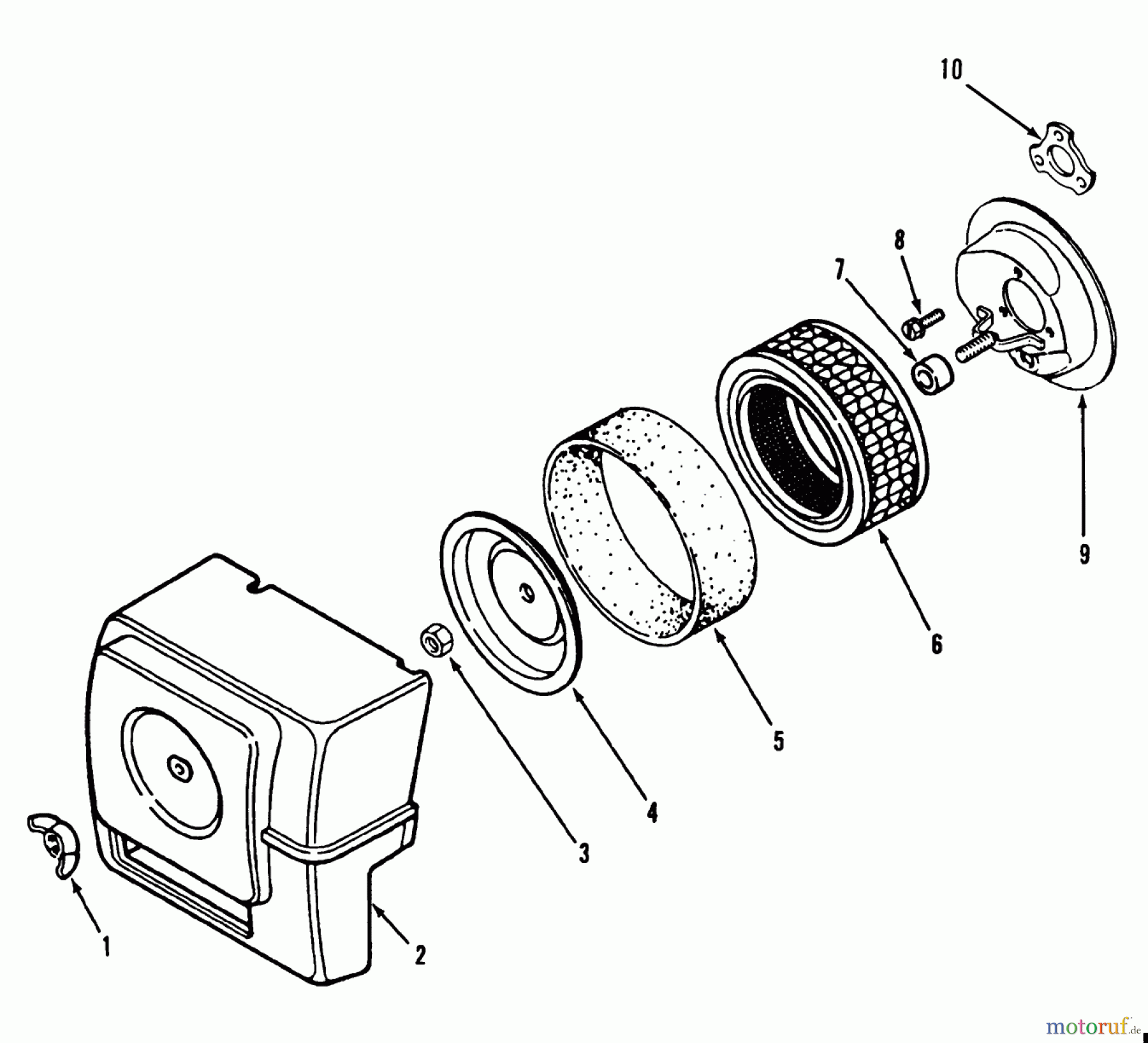 Toro Neu Mowers, Lawn & Garden Tractor Seite 1 31-16O801 (416-8) - Toro 416-8 Garden Tractor, 1989 KOHLER AIR INTAKE