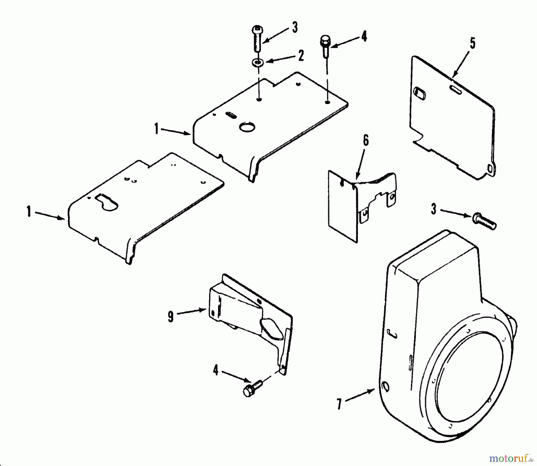  Toro Neu Mowers, Lawn & Garden Tractor Seite 1 31-16O801 (416-8) - Toro 416-8 Garden Tractor, 1989 KOHLER BAFFLES & SHROUDS