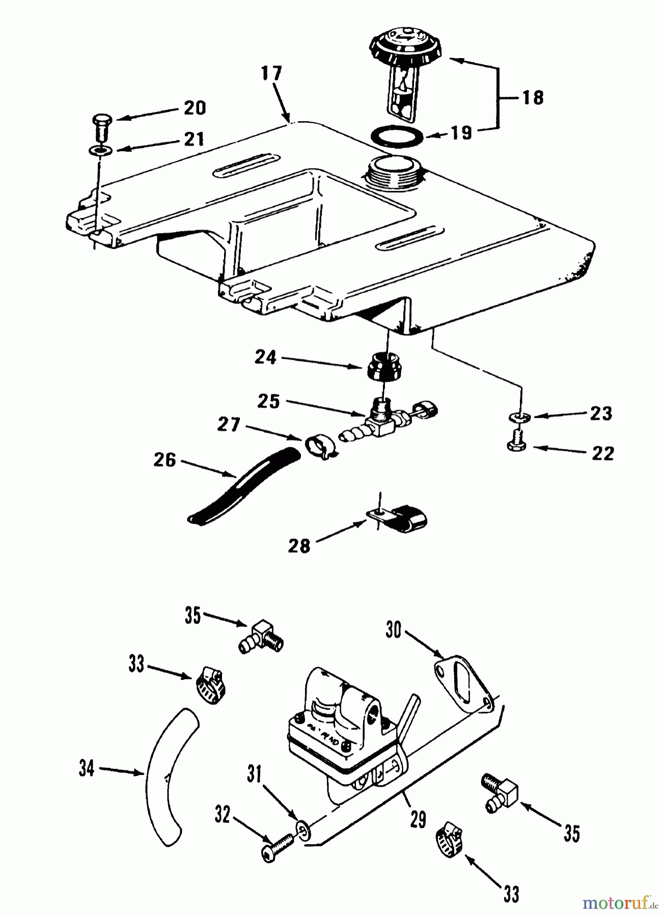 Toro Neu Mowers, Lawn & Garden Tractor Seite 1 31-16O801 (416-8) - Toro 416-8 Garden Tractor, 1989 KOHLER FUEL SYSTEM