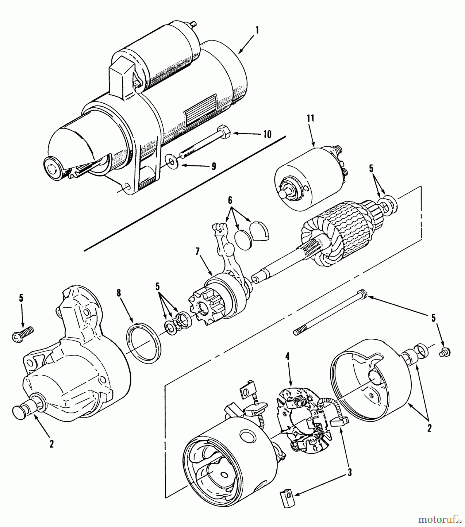  Toro Neu Mowers, Lawn & Garden Tractor Seite 1 31-16O801 (416-8) - Toro 416-8 Garden Tractor, 1989 ONAN STARTER