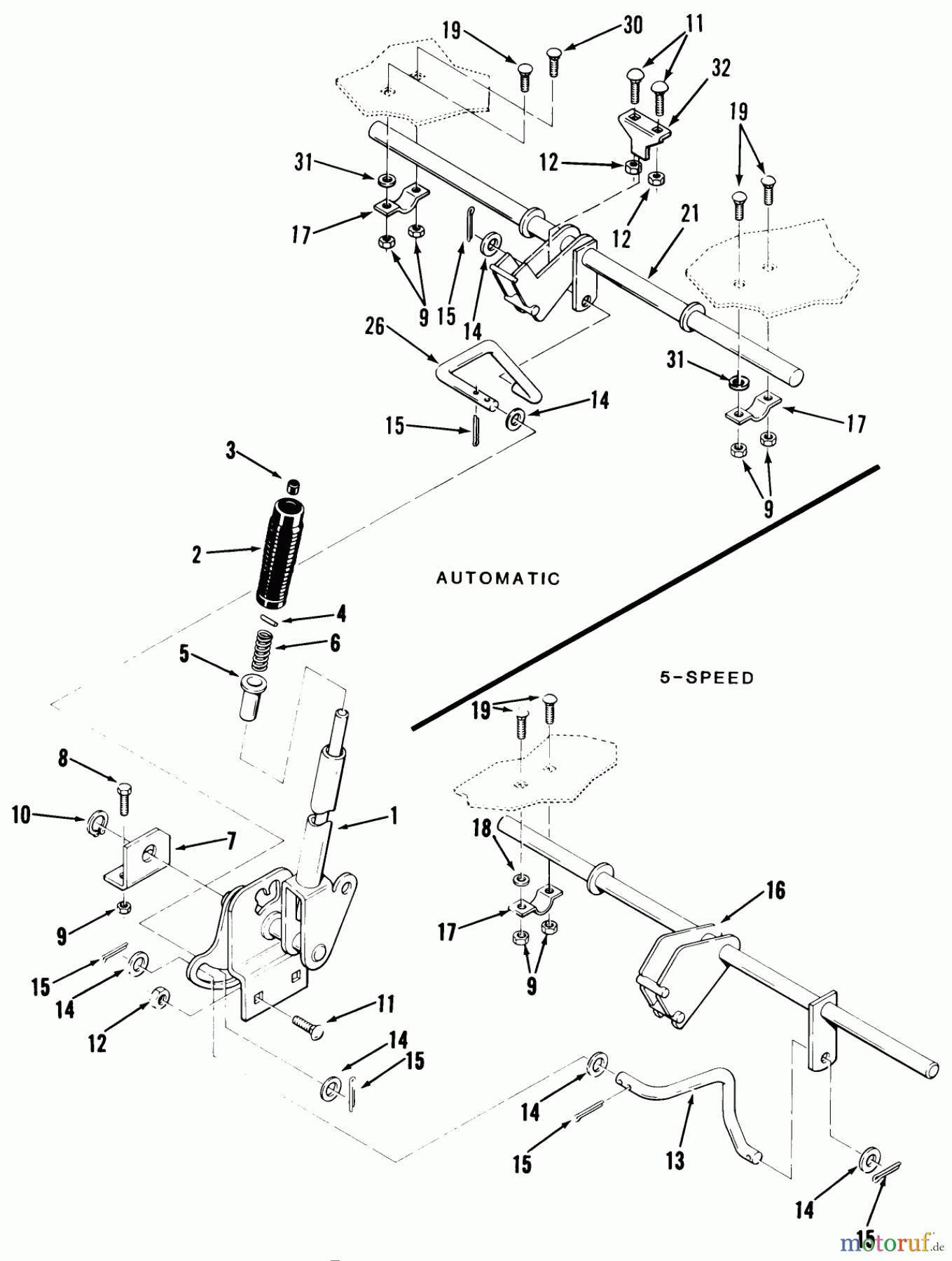 Toro Neu Mowers, Lawn & Garden Tractor Seite 1 22-11BE01 (211-A) - Toro 211-A Tractor, 1985 ATTACHMENT LIFT