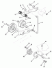 Toro B2-16B591 (216-5) - 216-5 Tractor, 1987 Ersatzteile CLUTCH, BRAKE AND SPEED CONTROL LINKAGE #2