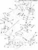 Toro B2-16B591 (216-5) - 216-5 Tractor, 1987 Ersatzteile FRONT AXLE AND STEERING (MOWER HANGER)