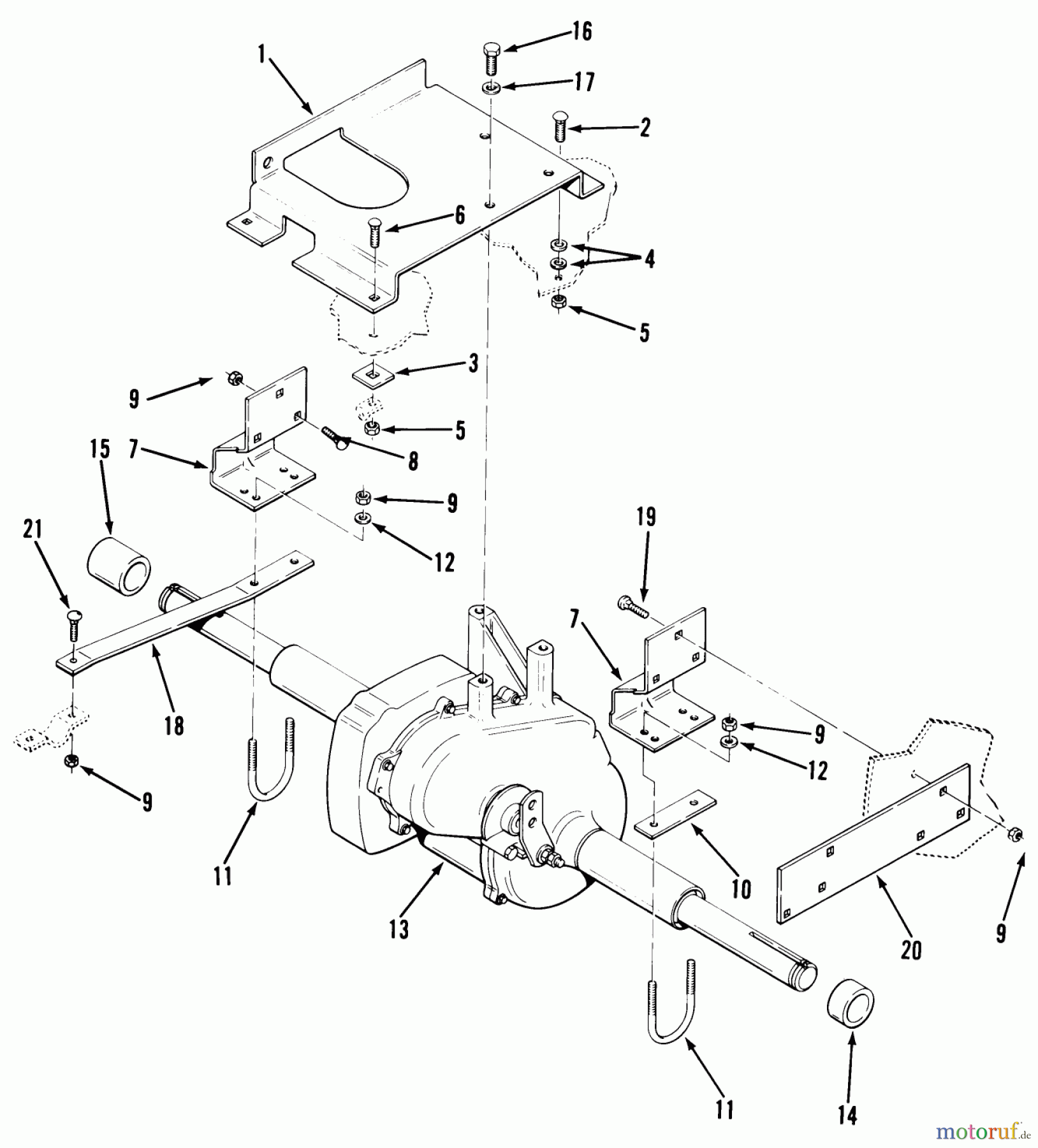 Toro Neu Mowers, Lawn & Garden Tractor Seite 2 B2-16B591 (216-5) - Toro 216-5 Tractor, 1987 TRANSAXLE