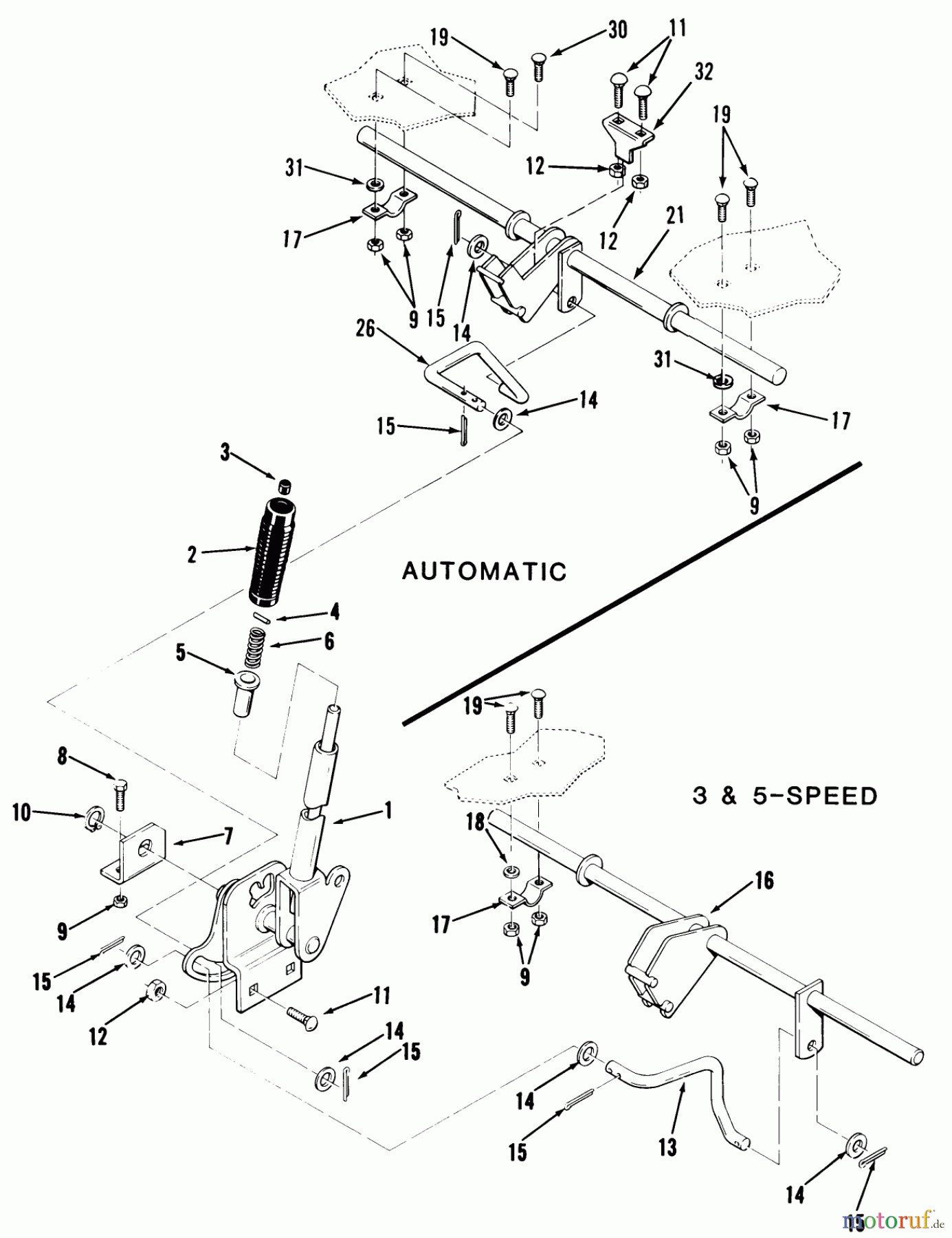 Toro Neu Mowers, Lawn & Garden Tractor Seite 1 22-12TE01 (YT12-A) - Toro YT12-A Yard Tractor, 1986 ATTACHMENT LIFT