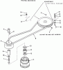 Toro 22-11B302 (211-3) - 211-3 Tractor, 1986 Ersatzteile DRIVE BELT AND PULLEYS
