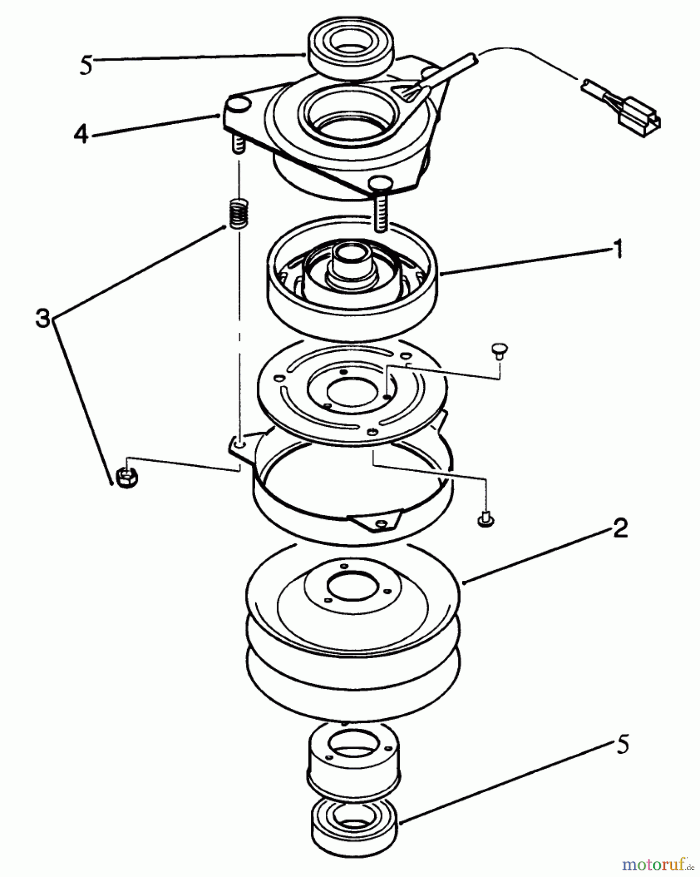 Toro Neu Mowers, Lawn & Garden Tractor Seite 1 22-14O502 (244-5) - Toro 244-5 Yard Tractor, 1992 (2000001-2999999) CLUTCH ASSEMBLY 78-6990