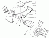 Toro 22-14O502 (244-5) - 244-5 Yard Tractor, 1992 (2000001-2999999) Ersatzteile FRONT AXLE ASSEMBLY