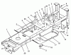 Toro 22-14O502 (244-5) - 244-5 Yard Tractor, 1992 (2000001-2999999) Ersatzteile MAIN FRAME ASSEMBLY