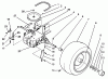 Toro 22-14O502 (244-5) - 244-5 Yard Tractor, 1992 (2000001-2999999) Ersatzteile REAR WHEEL AND TRANSMISSION ASSEMBLY