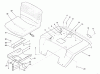 Toro 22-14OE01 (244-H) - 244-H Yard Tractor, 1991 (1000001-1999999) Ersatzteile FENDER AND SEAT ASSEMBLY