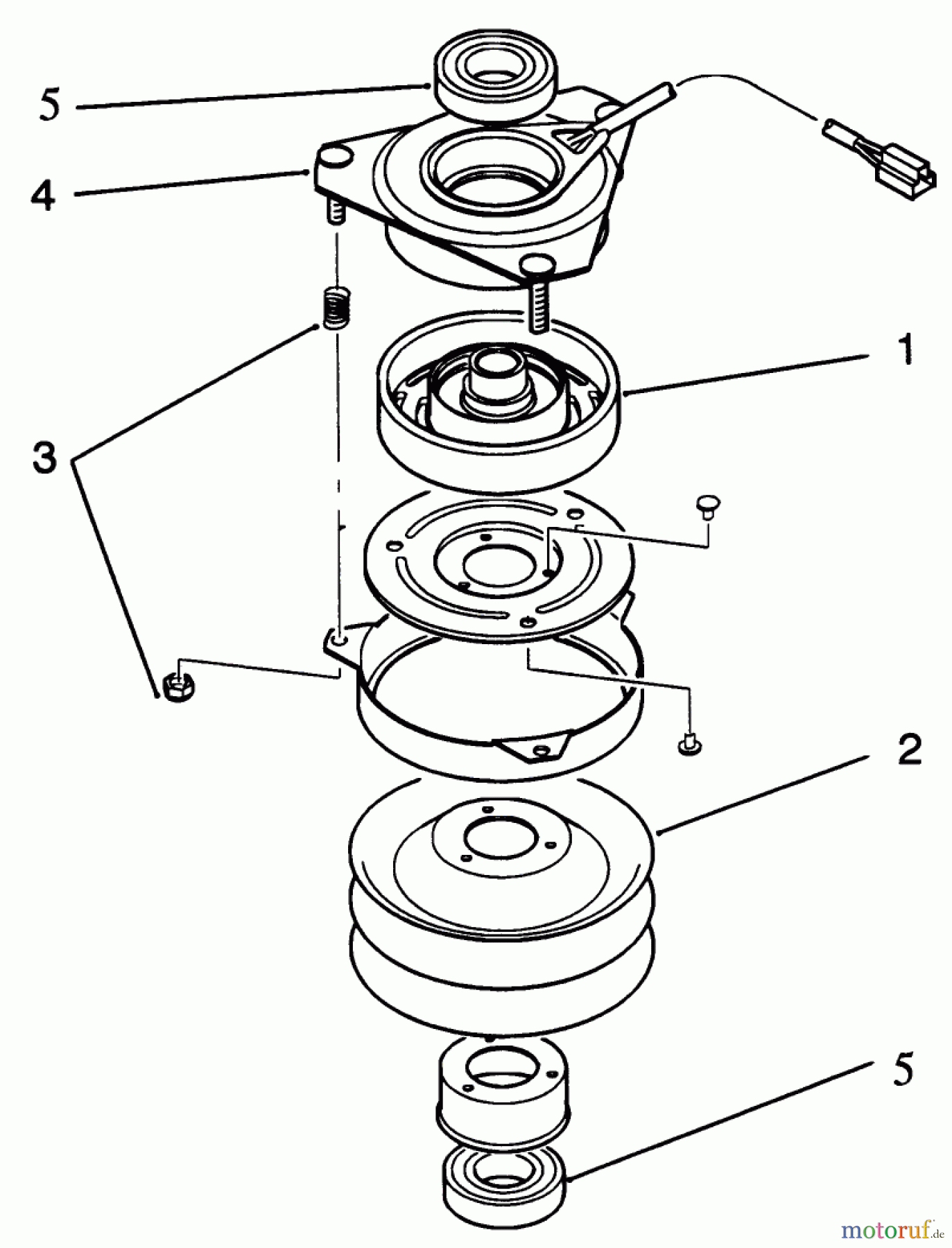  Toro Neu Mowers, Lawn & Garden Tractor Seite 1 22-14OE02 (244-H) - Toro 244-H Yard Tractor, 1992 (2000001-2999999) CLUTCH ASSEMBLY 78-6990
