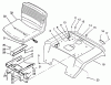 Toro 22-14OE02 (244-H) - 244-H Yard Tractor, 1992 (2000001-2999999) Ersatzteile FENDER AND SEAT ASSEMBLY