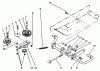 Toro 22-14OE02 (244-H) - 244-H Yard Tractor, 1992 (2000001-2999999) Ersatzteile IDLER AND PEDAL SHAFT ASSEMBLY