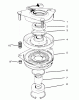 Toro 30610 (120) - Proline 120, 1995 (590001-591299) Ersatzteile CLUTCH ASSEMBLY NO. 54-0220