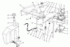 Toro 30610 (120) - Proline 120, 1995 (590001-591299) Ersatzteile HOOD, FUEL TANK & HYDRAULIC RESERVOIR ASSEMBLY