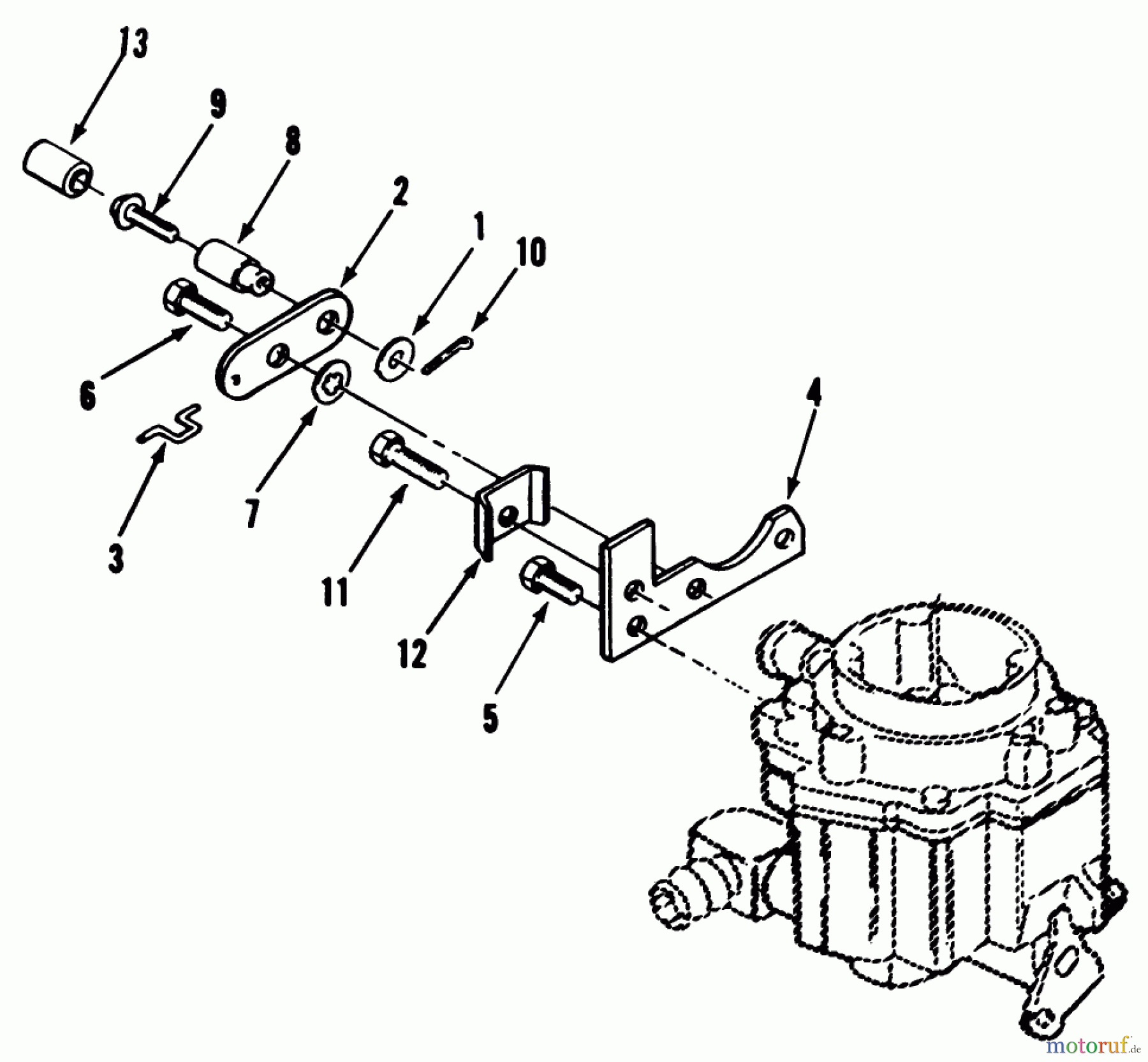  Toro Neu Mowers, Lawn & Garden Tractor Seite 1 41-16OE01 (416-H) - Toro 416-H Garden Tractor, 1990 CHOKE LINKAGE
