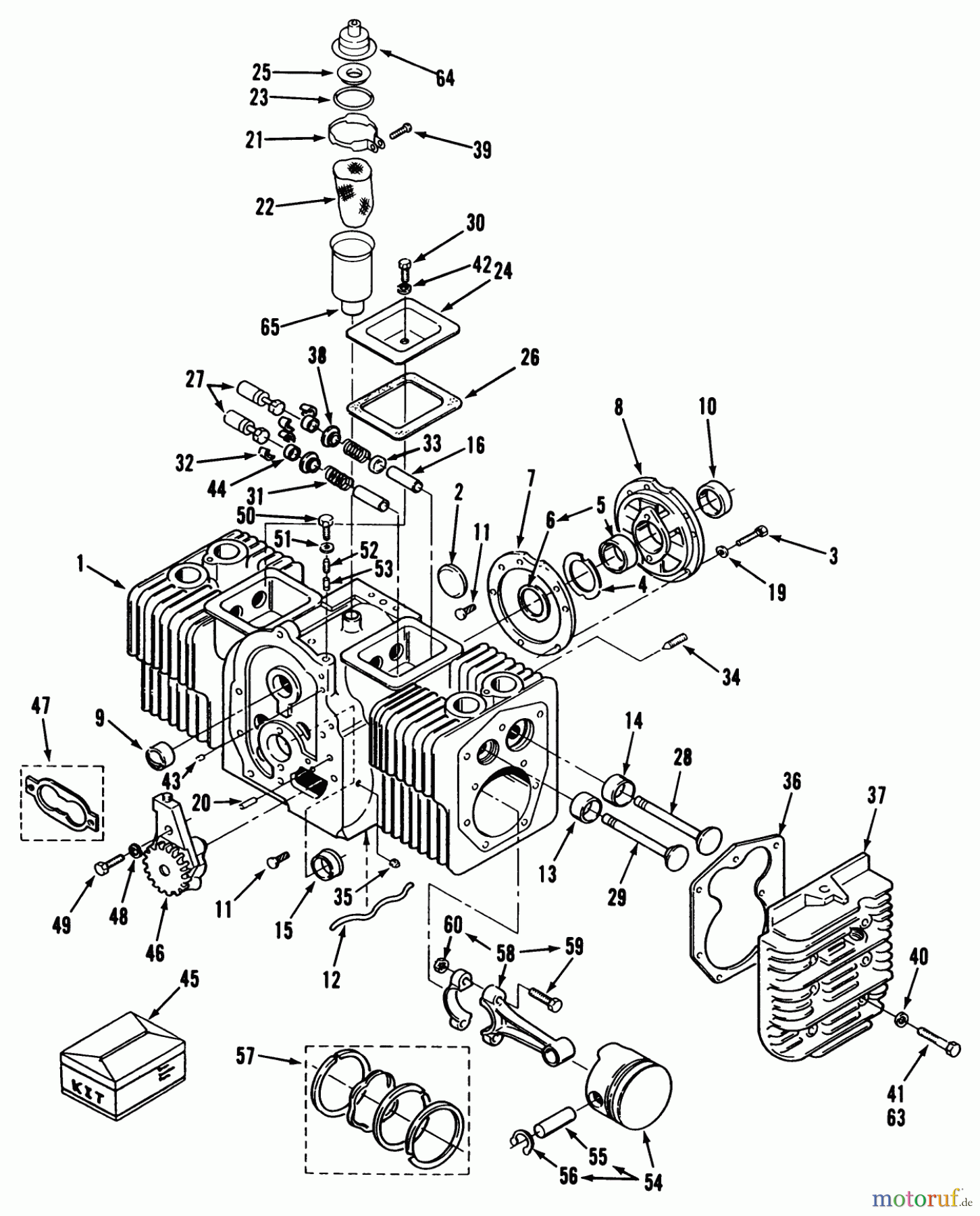 Toro Neu Mowers, Lawn & Garden Tractor Seite 1 41-16OE01 (416-H) - Toro 416-H Garden Tractor, 1990 ENGINE CYLINDER BLOCK