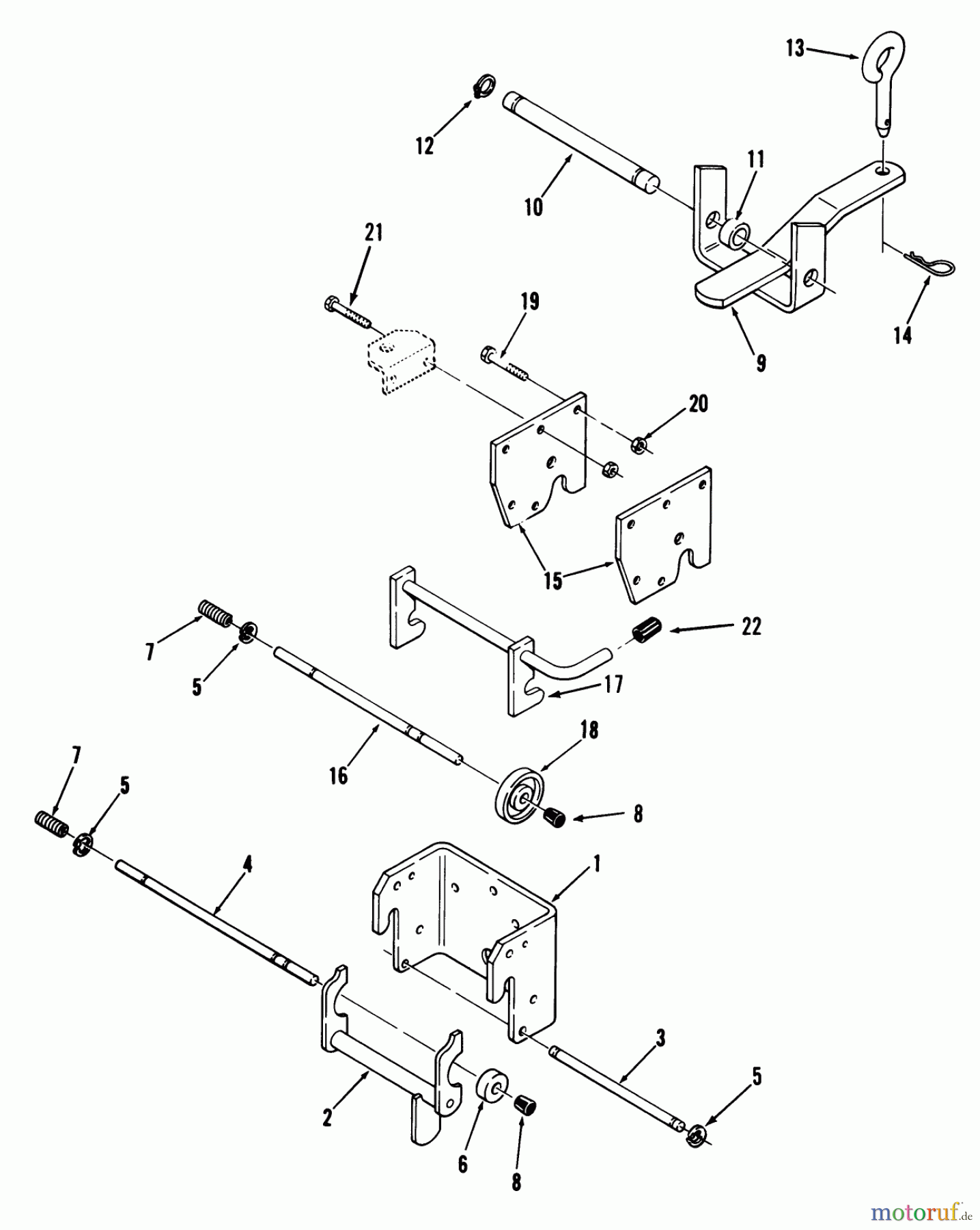Toro Neu Mowers, Lawn & Garden Tractor Seite 1 31-10K801 (310-8) - Toro 310-8 Garden Tractor, 1990 HITCHES