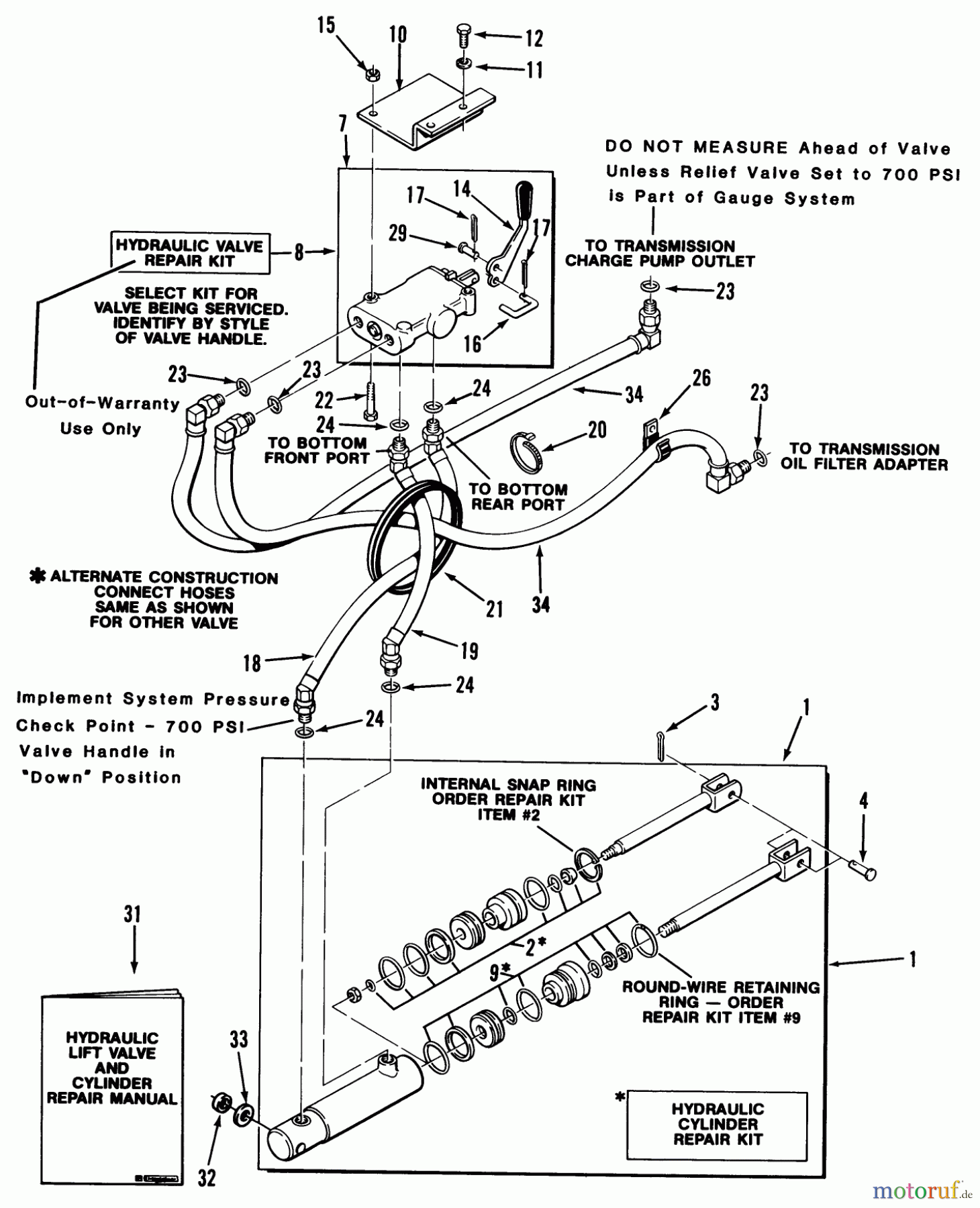 Toro Neu Mowers, Lawn & Garden Tractor Seite 1 31-10K801 (310-8) - Toro 310-8 Garden Tractor, 1990 HYDROSTATIC SYSTEM 312-H, 416-H