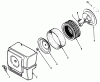Toro 31-10K801 (310-8) - 310-8 Garden Tractor, 1990 Ersatzteile KOHLER AIR INTAKE