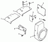 Toro 31-10K801 (310-8) - 310-8 Garden Tractor, 1990 Ersatzteile KOHLER BAFFLES & SHROUDS