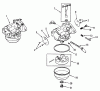 Toro 31-10K801 (310-8) - 310-8 Garden Tractor, 1990 Ersatzteile KOHLER CARBURETORS
