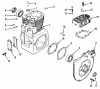 Toro 31-10K801 (310-8) - 310-8 Garden Tractor, 1990 Ersatzteile KOHLER CRANKCASE & CYLINDER HEAD