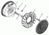 Toro 31-10K801 (310-8) - 310-8 Garden Tractor, 1990 Ersatzteile KOHLER FLYWHEEL