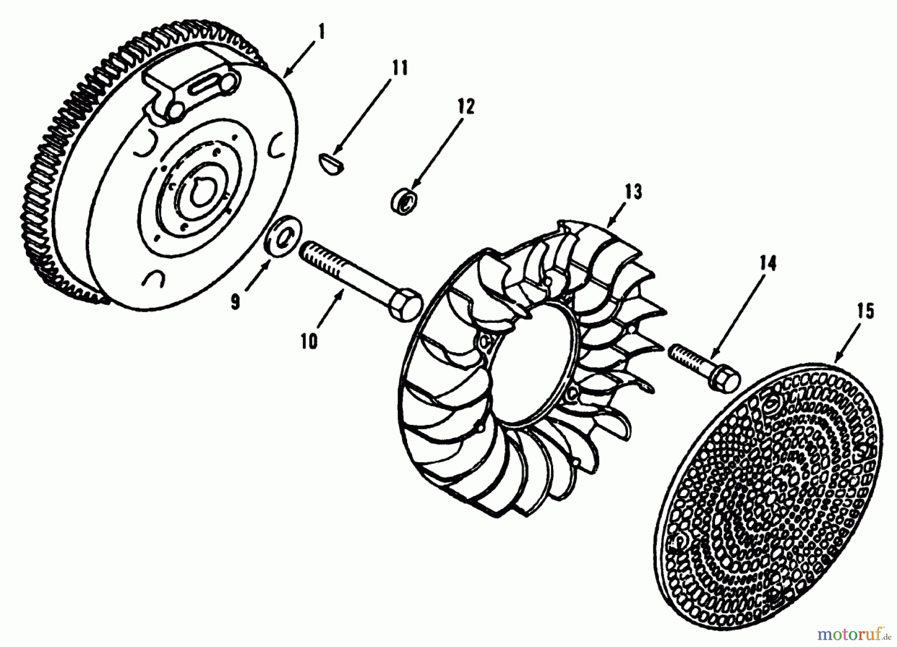 Toro Neu Mowers, Lawn & Garden Tractor Seite 1 31-10K801 (310-8) - Toro 310-8 Garden Tractor, 1990 KOHLER FLYWHEEL