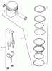 Toro 31-10K801 (310-8) - 310-8 Garden Tractor, 1990 Ersatzteile KOHLER PISTON & RINGS