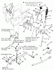 Toro 31-10K801 (310-8) - 310-8 Garden Tractor, 1990 Ersatzteile MANUAL LIFT LINKAGE