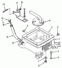 Toro 31-10K801 (310-8) - 310-8 Garden Tractor, 1990 Ersatzteile OIL BASE FILL TUBE AND BRACKET